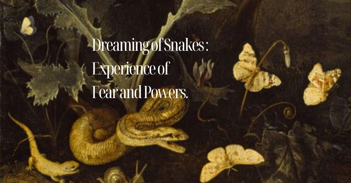 Dreaming of Snakes:  Enlightening Experience of Fear and Powers.