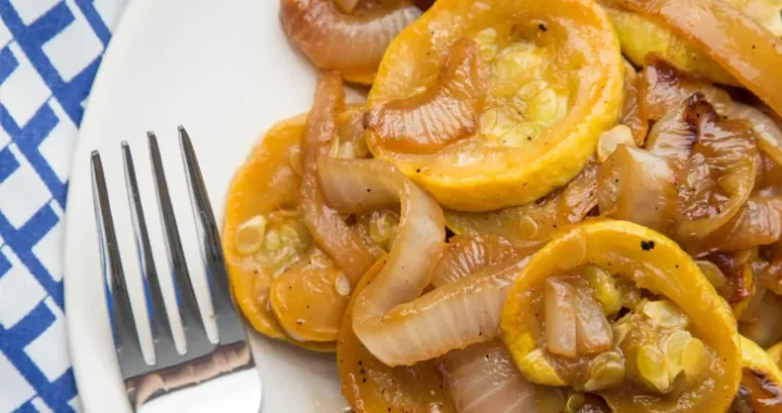 Glazed Squash with Onions